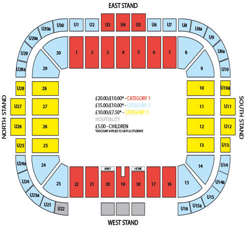 MK Dons Price Map - Small